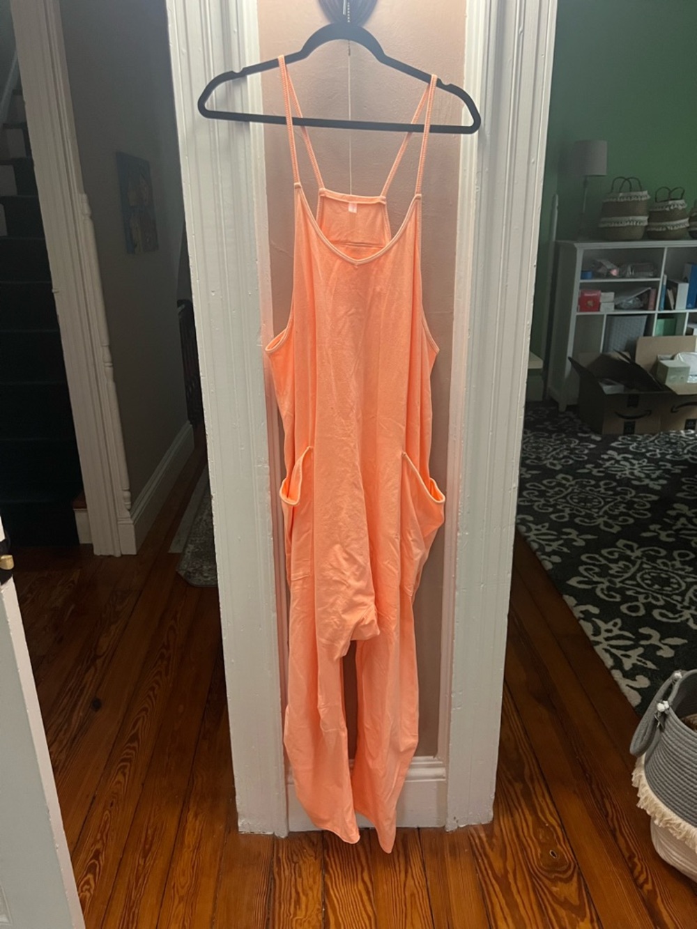 Free people Hot Shot Jumpsuit Peach - Picture 3 of 5